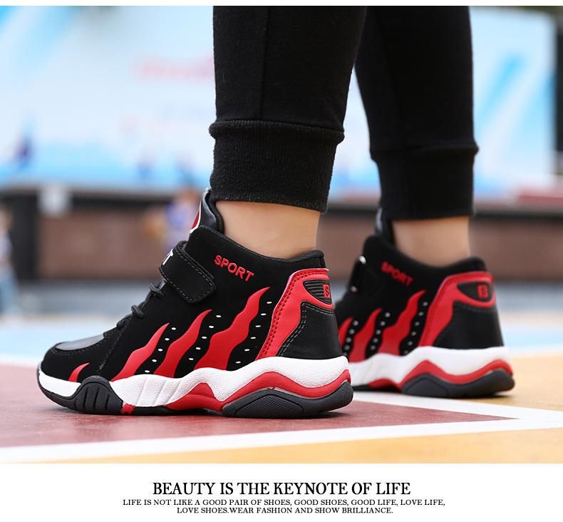 Boys Basketball Shoes Sports Basketball Shoes Red