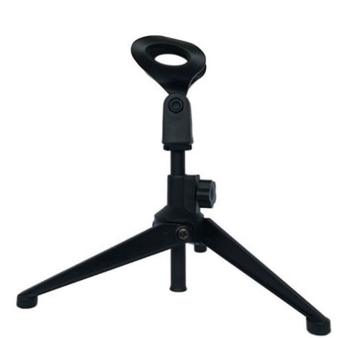 MT Microphone Stand Desktop Tripod Stand Wired Wireless Microphone Stand E300-Black