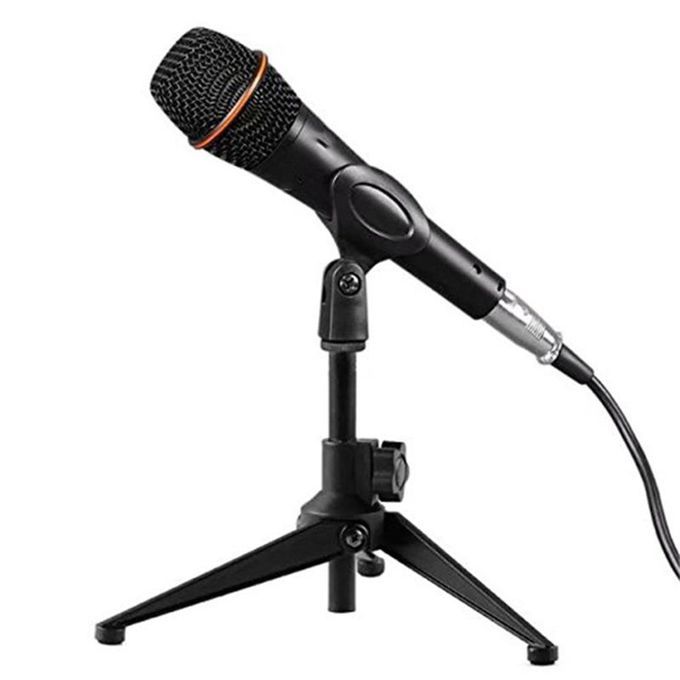 MT Microphone Stand Desktop Tripod Stand Wired Wireless Microphone Stand E300-Black