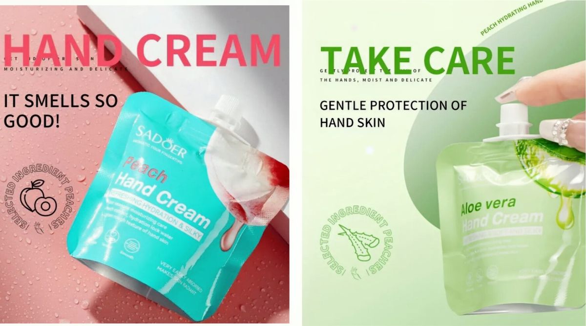 Aloe Vera  And Peach Hand Repair And Anti Aging Hand Cream X2