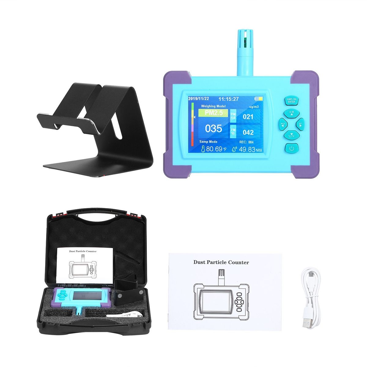 PM1.0/PM2.5/PM10 Air Quality Monitor Digital Gas Analyzer