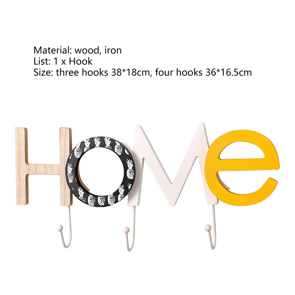 Towel Hook Letters Design Key Hanger A