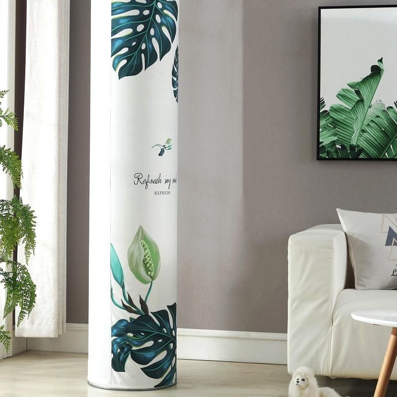 3D Cylindrical Round Cabinet Set Air Conditioning Cover Vertical Home Fabric Dust Cover Protect Case for Home Living Decorations