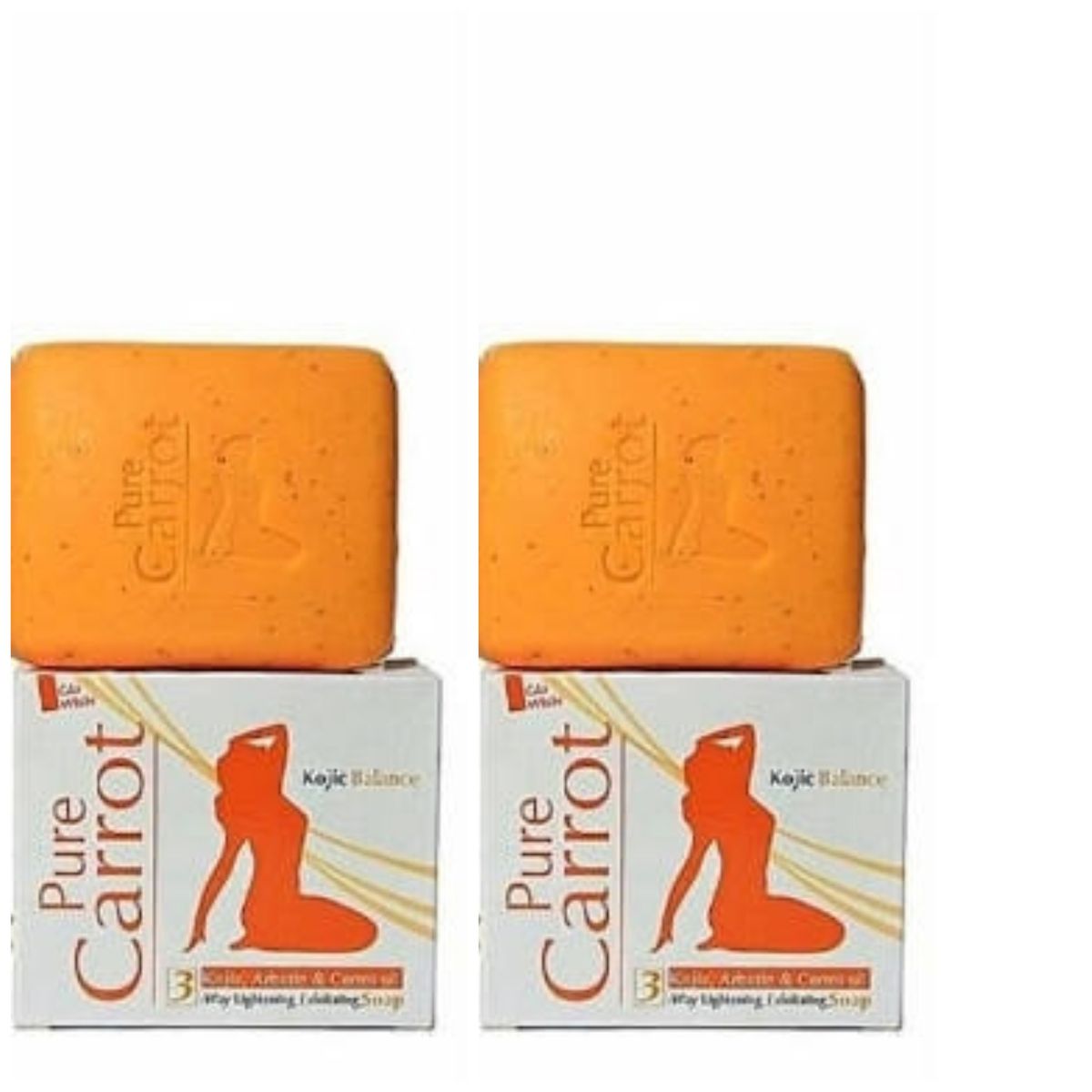 Pure Carrot Kojic Arbutin Soap 2pcs