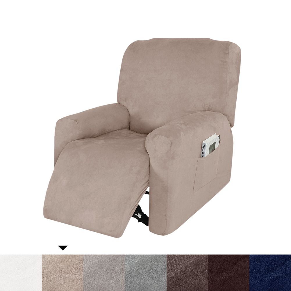 4 Separate Piece Waterproof Stretch Recliner Sofa Cover