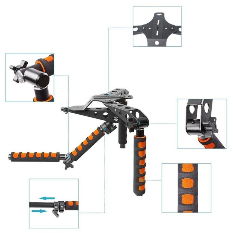 YLG0107D Rig I Multifunctional Handles Camera Shoulder Mount