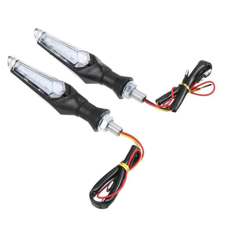 Universal 10LED 2PCS DC12V 1W Motorcycle Turn Signal Light Indicator Amber Blue