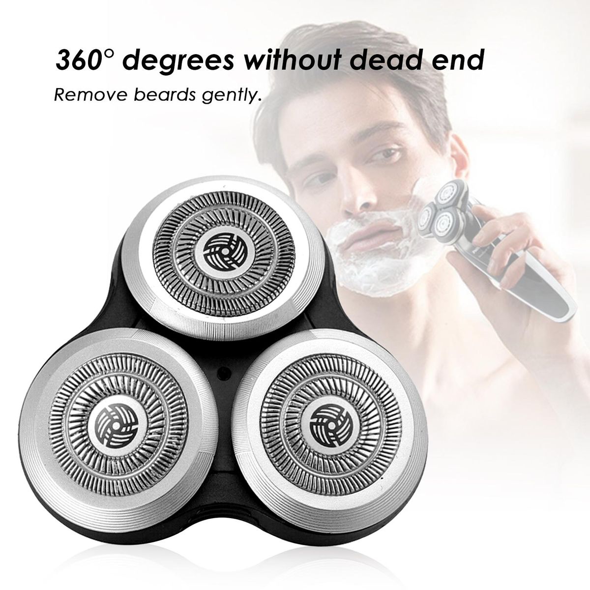 Shavers Blade-Heads Replacement Washable Electric Shaving Heads Replacement for Philips S9000 RQ10 RQ1