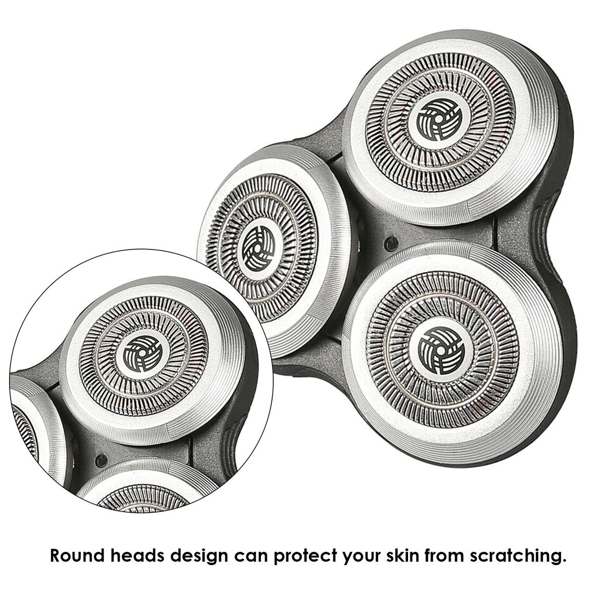 Shavers Blade-Heads Replacement Washable Electric Shaving Heads Replacement for Philips S9000 RQ10 RQ1