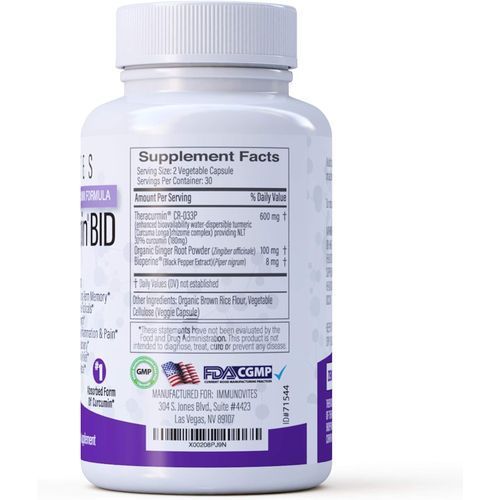 Theracurmin BID 300mg  600mg Per Servin