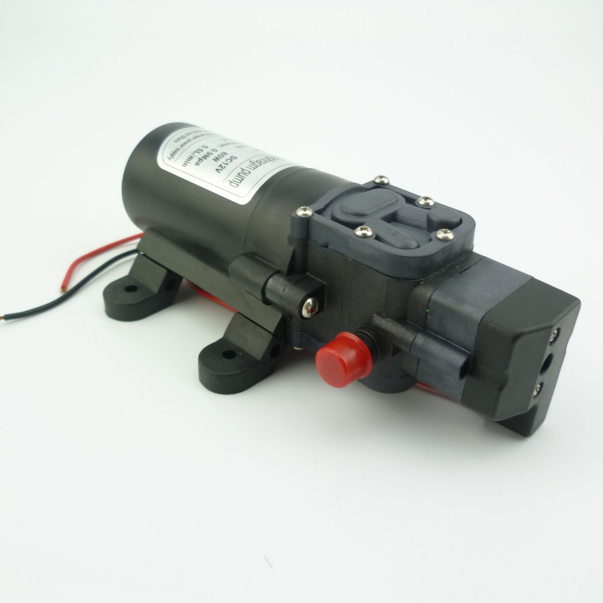 80W 5.5LPM 130psi High Pressure Mini  Diaphragm Water Pump 12v 24v Self Priming