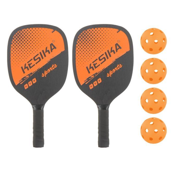 Professional Pickleball Paddles With Bag Lightweight Comfort Orange