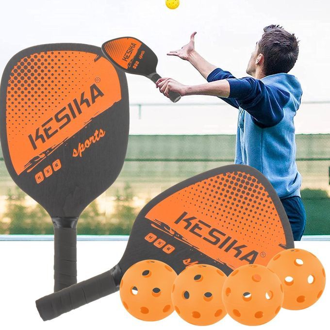 Professional Pickleball Paddles With Bag Lightweight Comfort Orange
