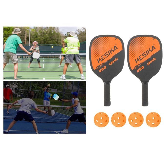 Professional Pickleball Paddles With Bag Lightweight Comfort Orange