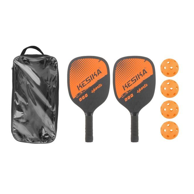Professional Pickleball Paddles With Bag Lightweight Comfort Orange
