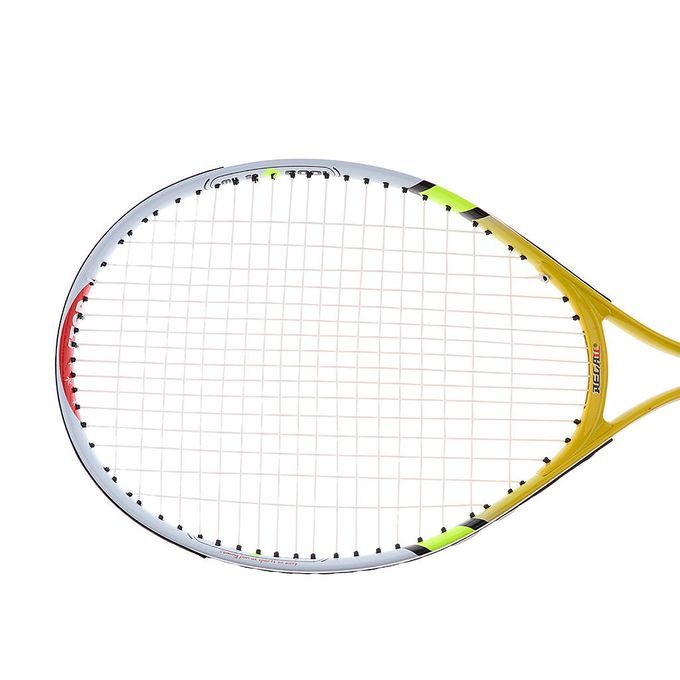 Junior Strung Tennis Racquet 23" With Cover For Kids Youth Yellow