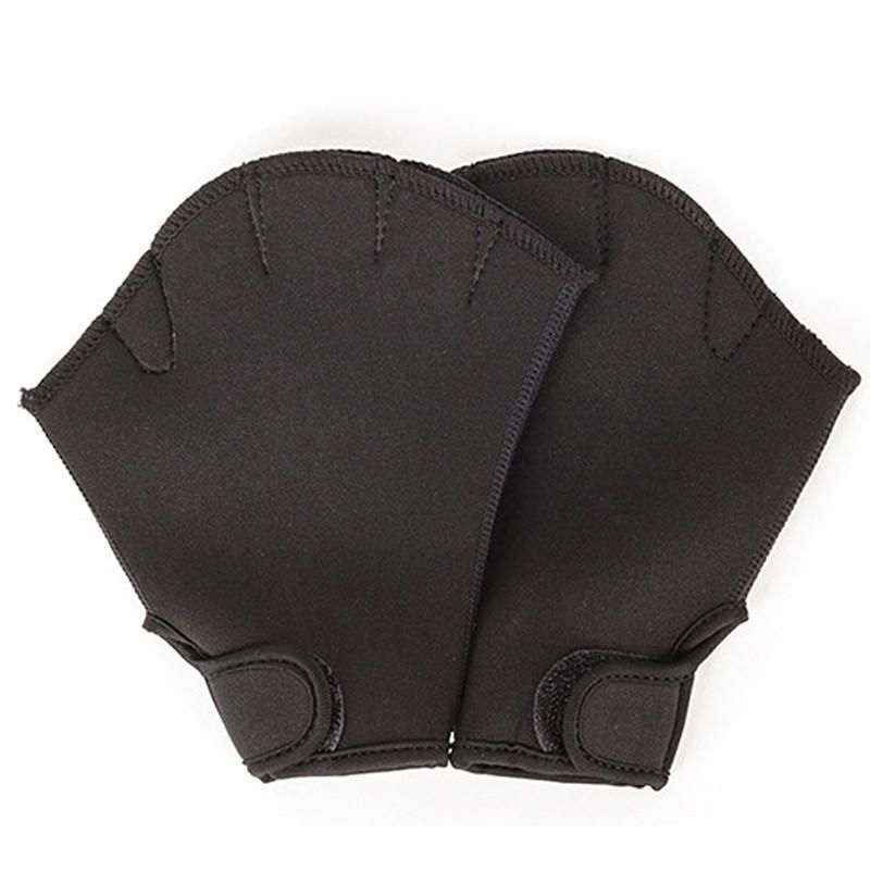 Webbed Swimming Gloves Aquatic Traning Paddles Water Resistance Diving Hand Paddles for Swimming Diving Training
