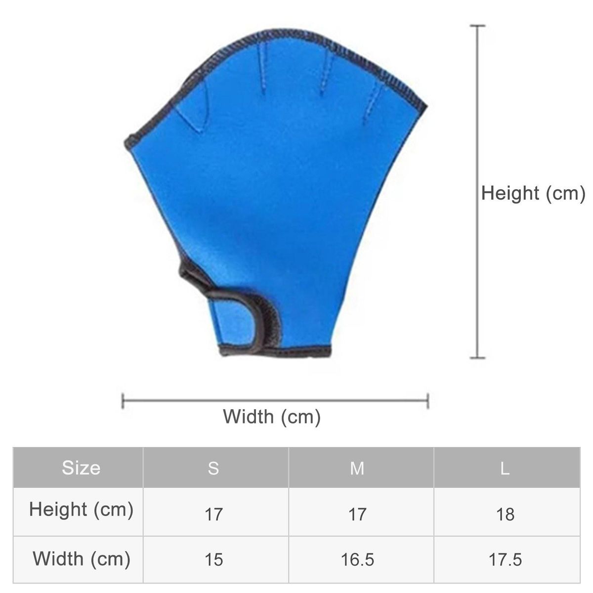 Webbed Swimming Gloves Aquatic Traning Paddles Water Resistance Diving Hand Paddles for Swimming Diving Training