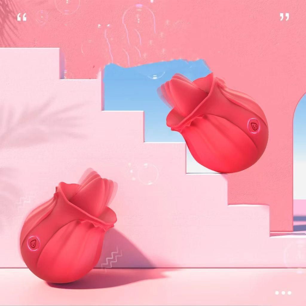 Adult sexual health care products Backyard Silicone Shock House Licking Vibration Rose Factory Wholesale