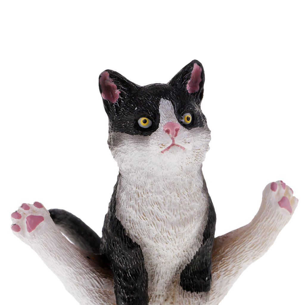 Resin Animal Ornaments Home Decorations Yoga Pose Sculptures  Cat Cat