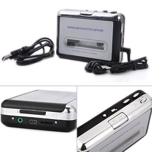 EZCAP Micro USB Analog Tape Cassette To MP3 Digital For PC Audio Converter Capture English Song Walman Music Player CUIII