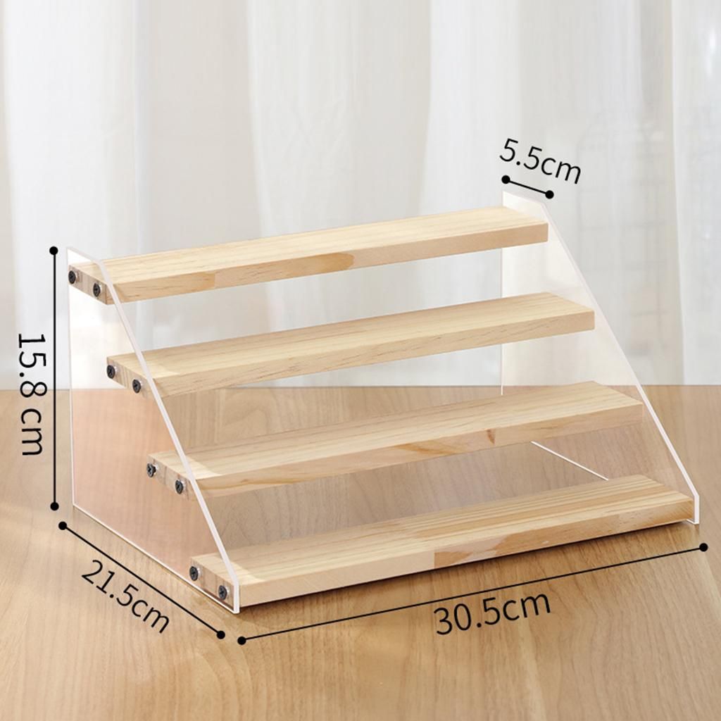 Clear Acrylic Display Risers,Jewelry Display Riser Shelf Showcase Rack