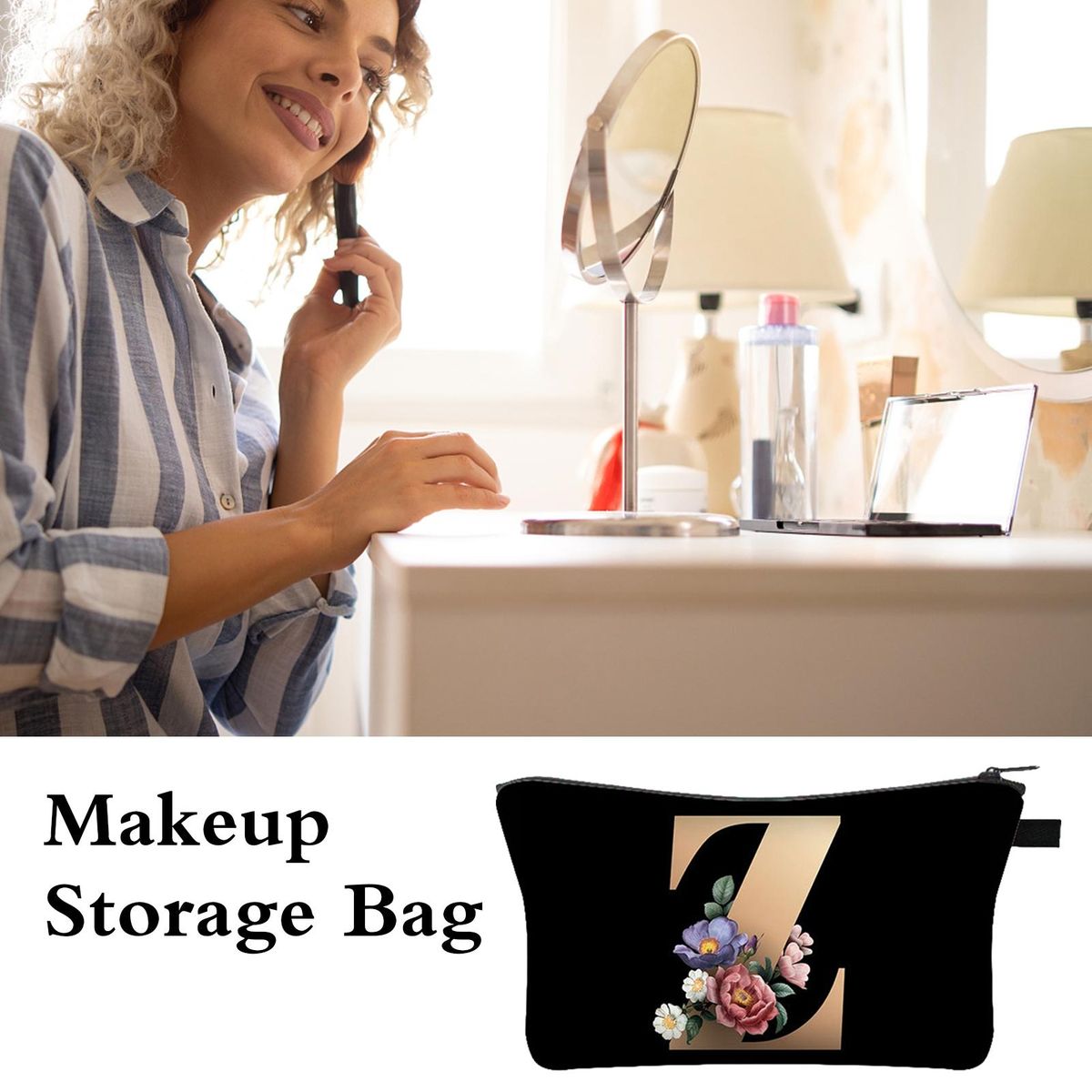Makeup Storage Bag Women Makeup Tool Stationery Storage Bag