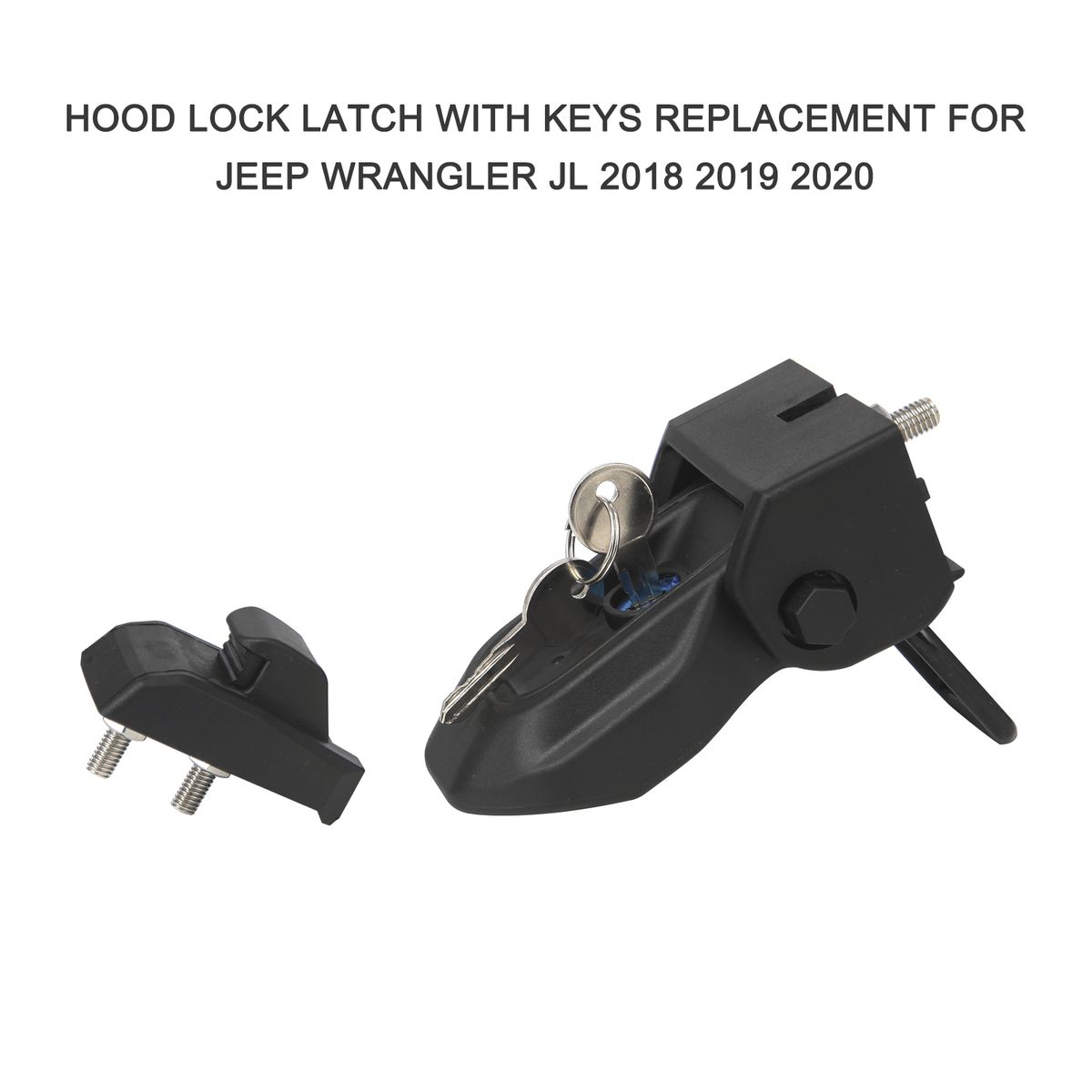 Hood Lock Latch With Keys Anti-theft Hood Catch Lock Kit