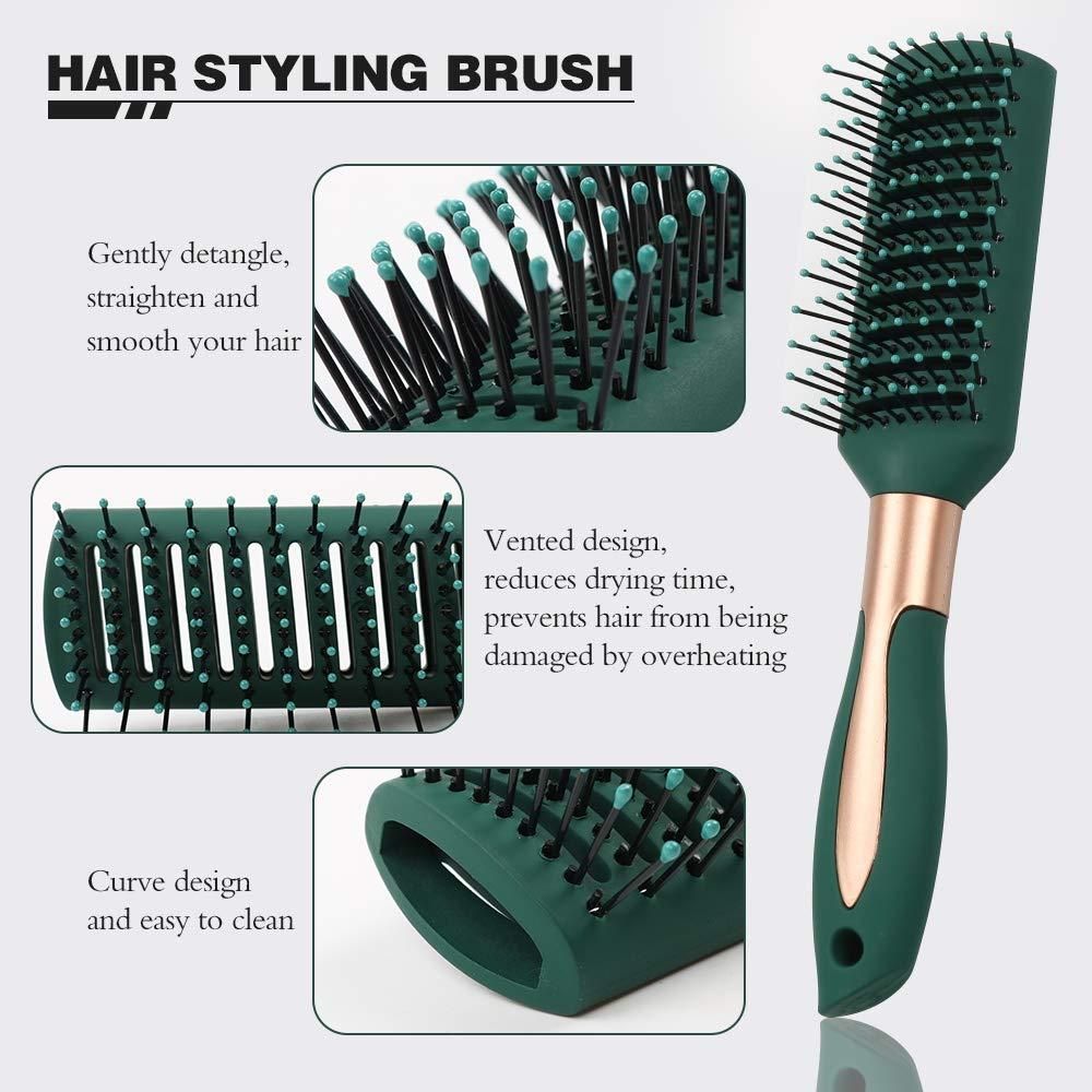 Comb Set for Women and Men 4 Pcs Wet Hair Brushes for long Hair No Tangle Hair Brush for Curly or Straight Hair