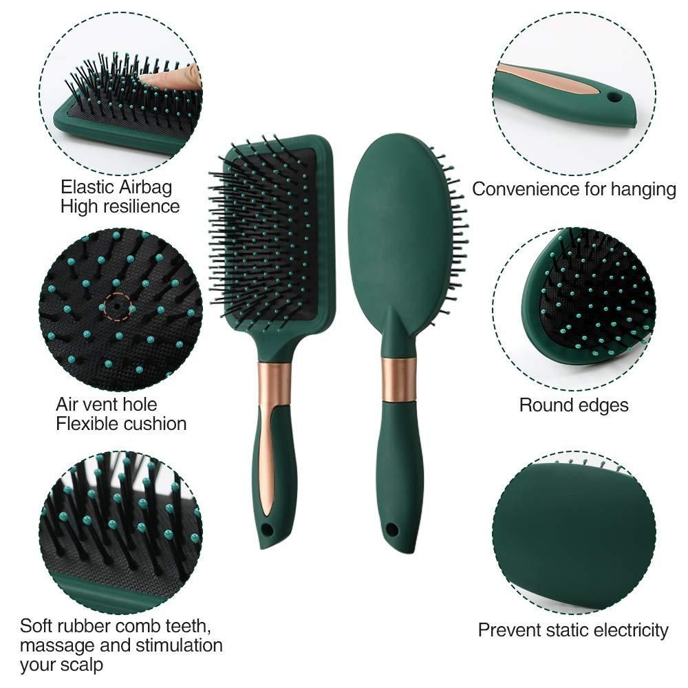 Comb Set for Women and Men 4 Pcs Wet Hair Brushes for long Hair No Tangle Hair Brush for Curly or Straight Hair