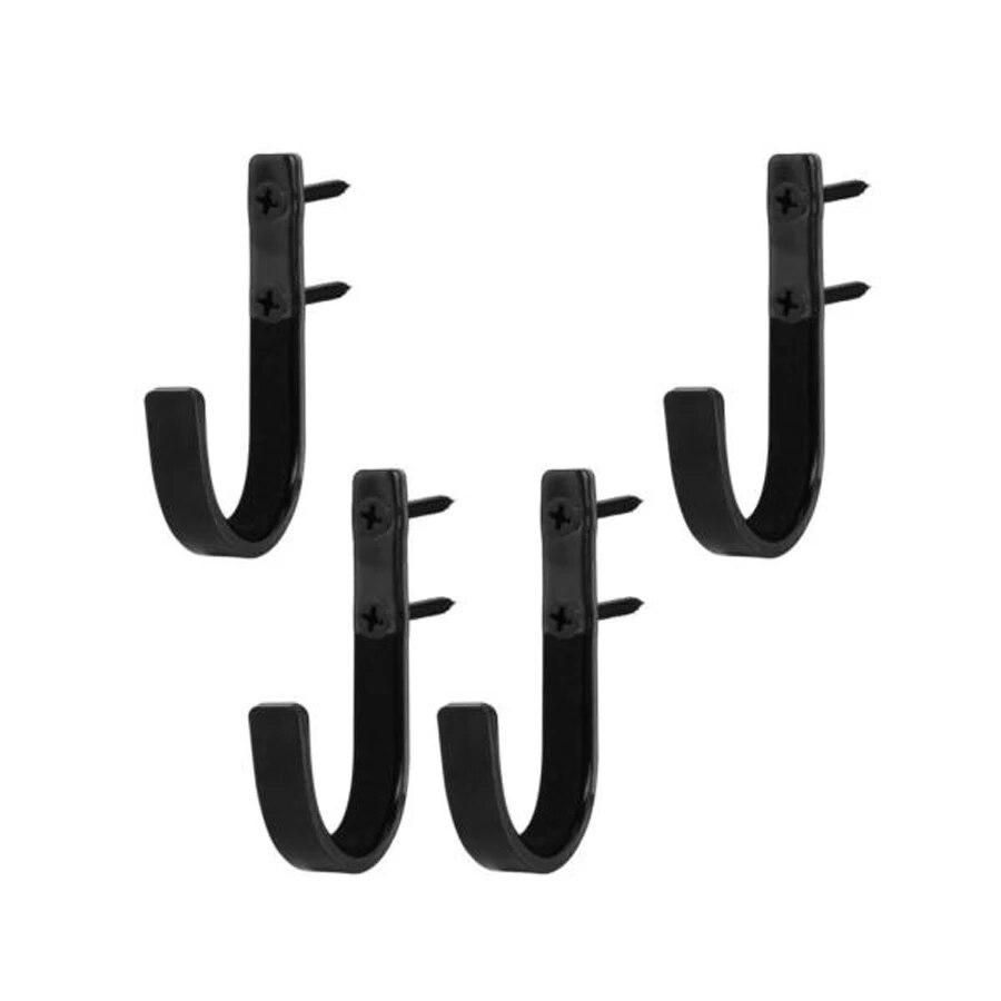 Gun Rack Shotgun Hooks Rifle Hangers Archery Bow Felt Lined Wall Mount Storage
