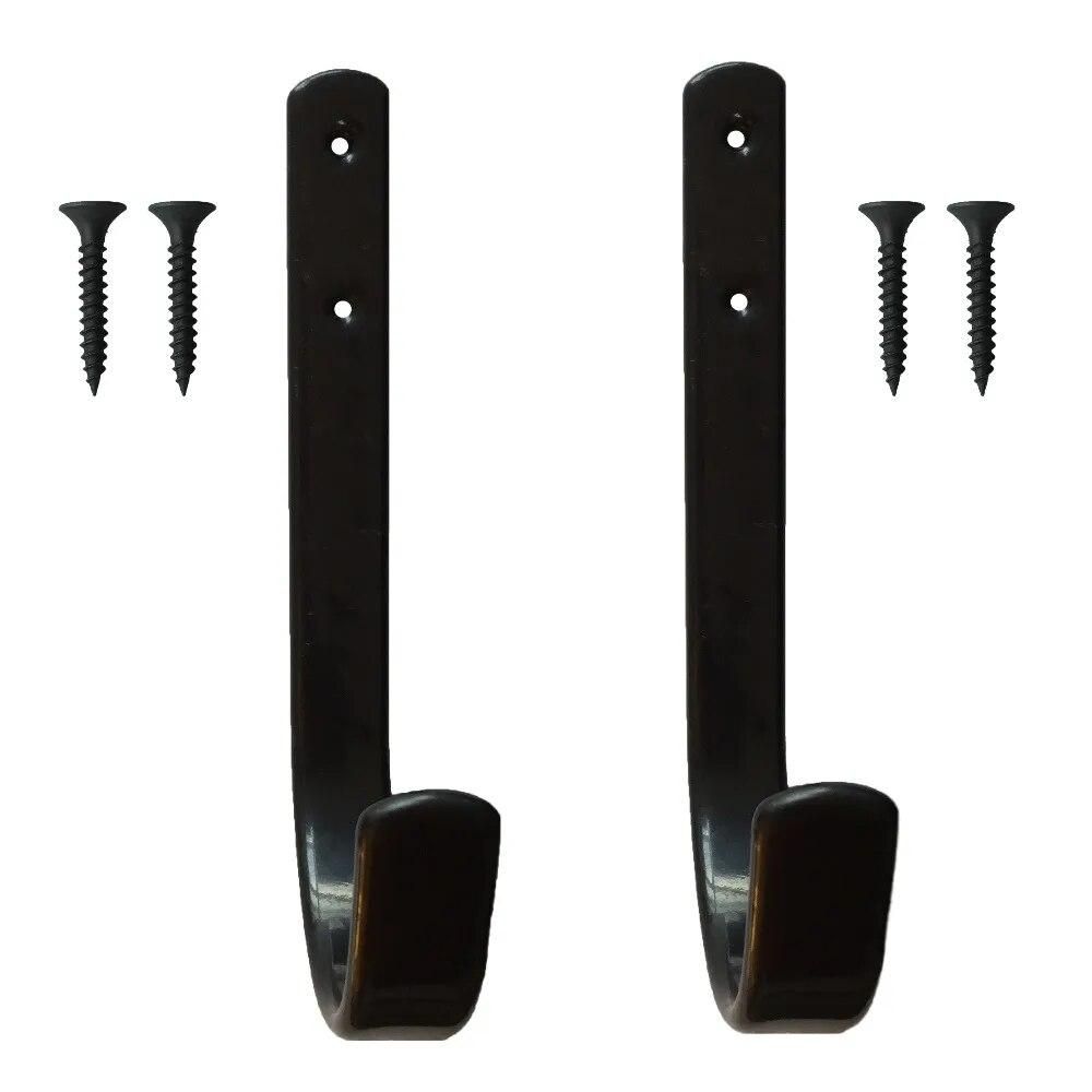 Gun Rack Shotgun Hooks Rifle Hangers Archery Bow Felt Lined Wall Mount Storage