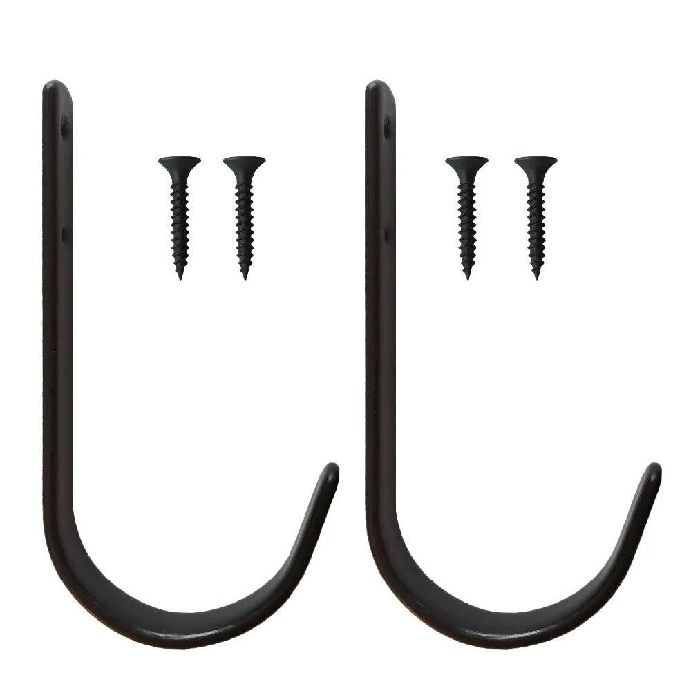 Gun Rack Shotgun Hooks Rifle Hangers Archery Bow Felt Lined Wall Mount Storage