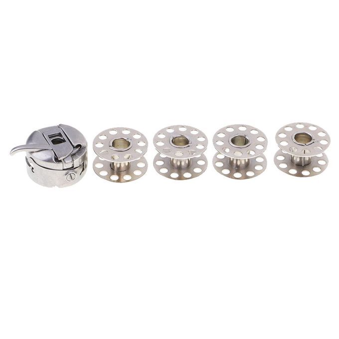 Domestic Sewing Machine Bobbin Case+4 Bobbins For Butterfly Singer