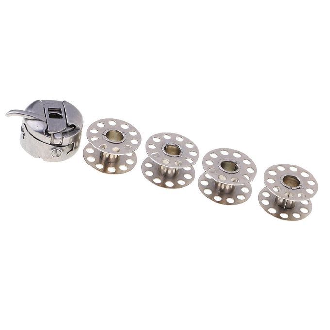 Domestic Sewing Machine Bobbin Case+4 Bobbins For Butterfly Singer