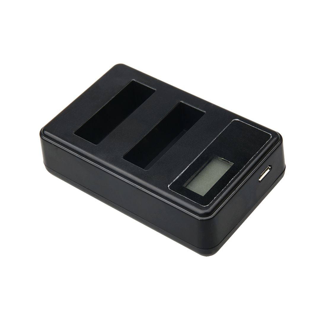 Xiaoyi 4K Sport Camera LCD Screen Dual Batteries Charger With USB Cable, Displays Charging Capacity (XM47)
