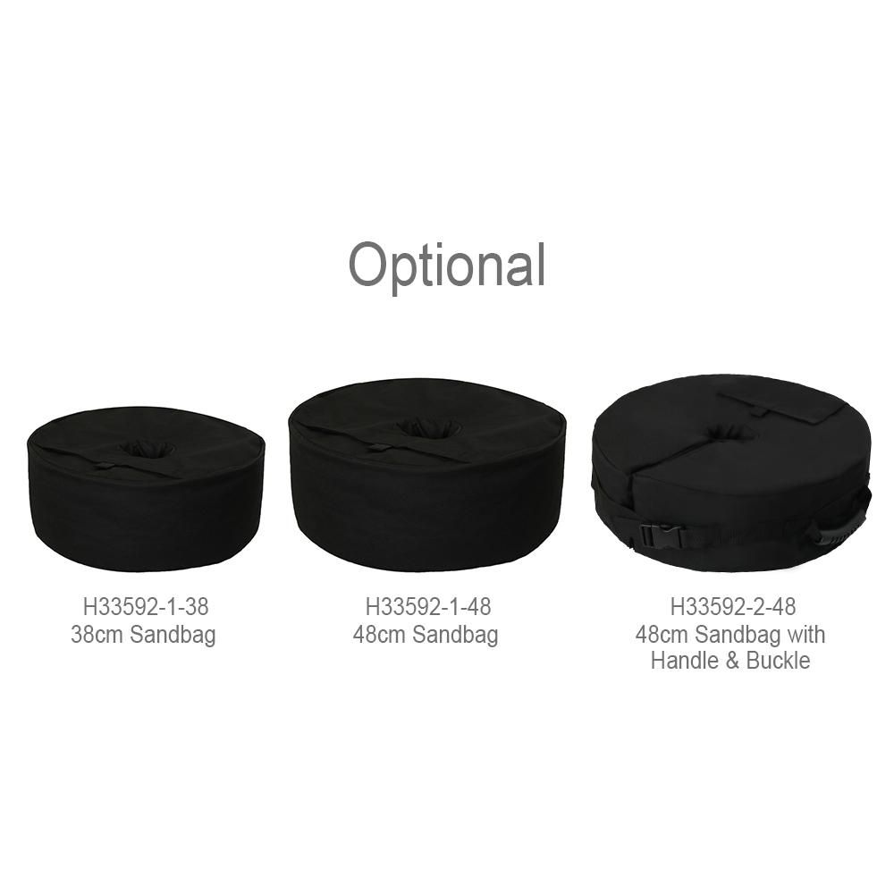 Sandbag for Umbrella Base Canopy Weight Bag 15" Round Sandbags for Outdoor Sunshade Beach Tent Camping Hiking Canopy