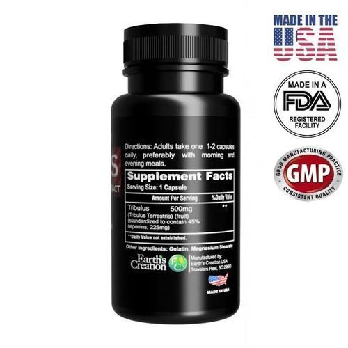 TRIBULUS 500mg NATURAL EXTRACT - Testosterone Booster. Tribulus Terrestris