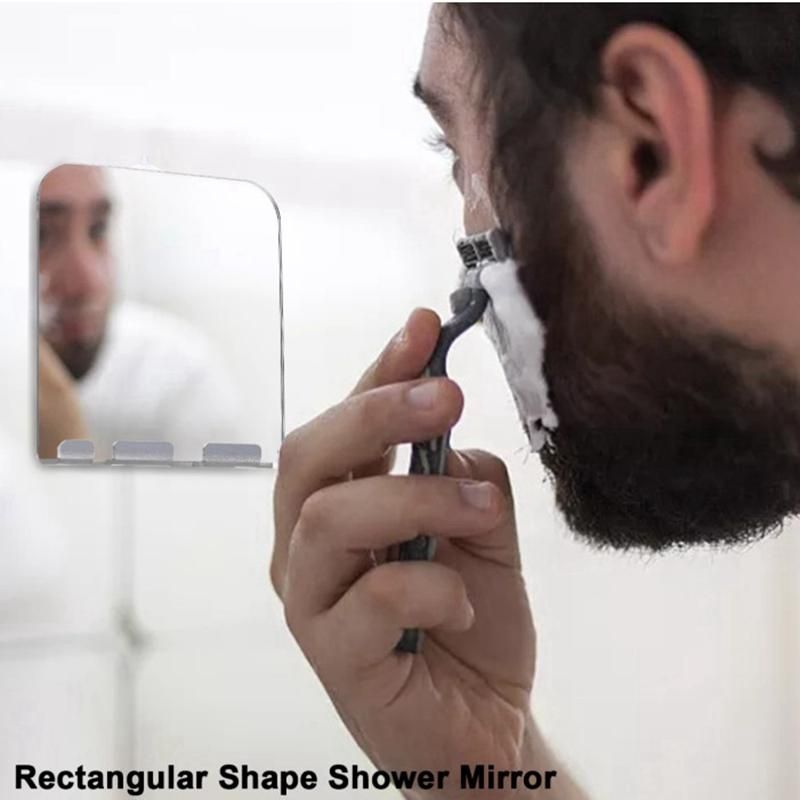 Wall Suction Anti Fog Shower Mirror Bathroom