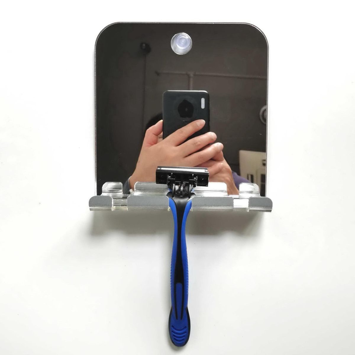 Wall Suction Anti Fog Shower Mirror Bathroom