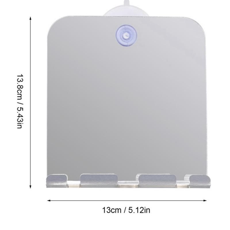 Wall Suction Anti Fog Shower Mirror Bathroom