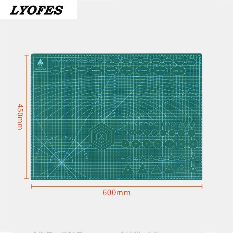 A2 Cutting Board Grid Line Self-healing Cutting Bo