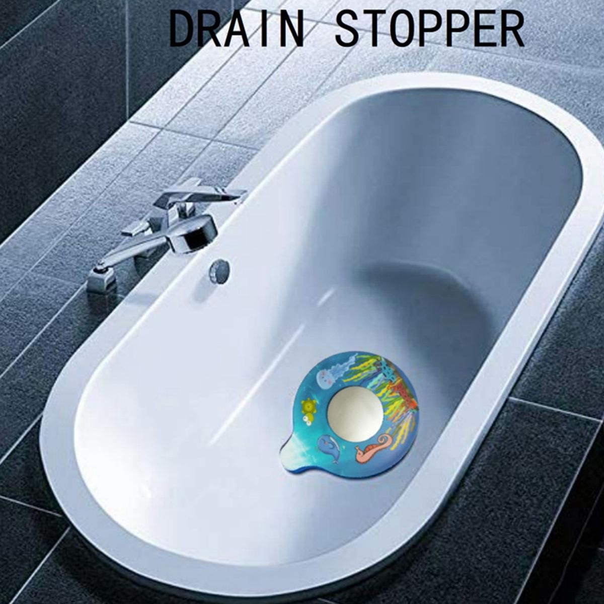 Sink Drain Stopper Silicone Strainer Shower Bathtub Floor Water Stopper Rubber Kitchen Bathroom Deodorant Plug Hair