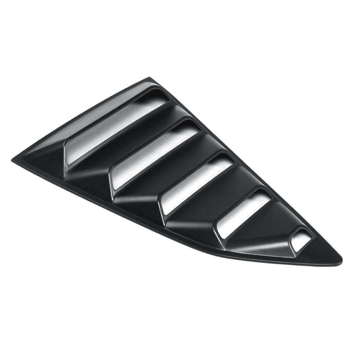 Matt Black Side Window 1/4 Quarter Louver Cover Vents For 2016-2018 Chevy Camaro