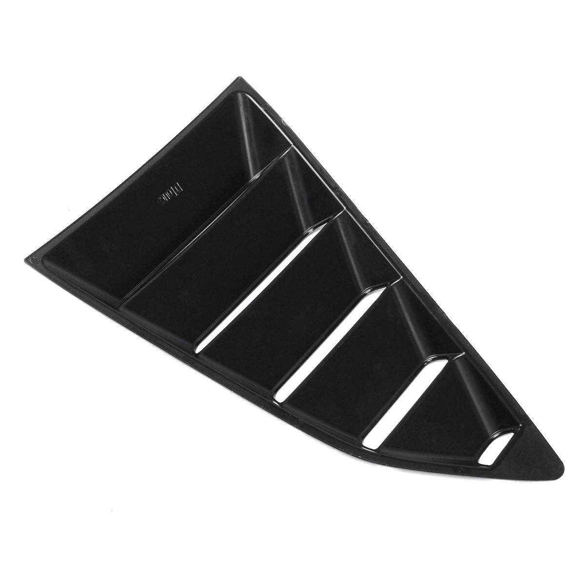 Matt Black Side Window 1/4 Quarter Louver Cover Vents For 2016-2018 Chevy Camaro