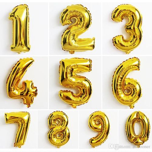 NUMBER BALOONS FOR CELEBRATION