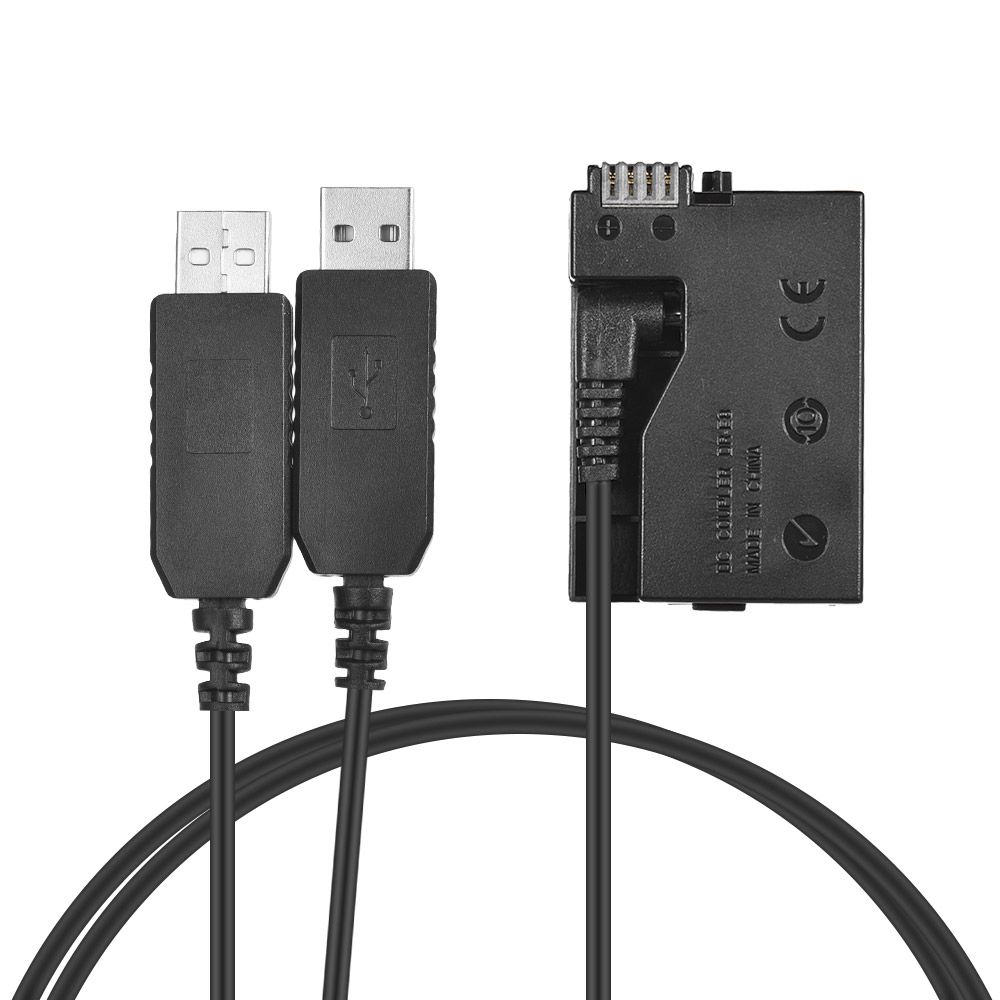 LP-E8 DC Coupler USB  Adapter Dummy Battery Camera