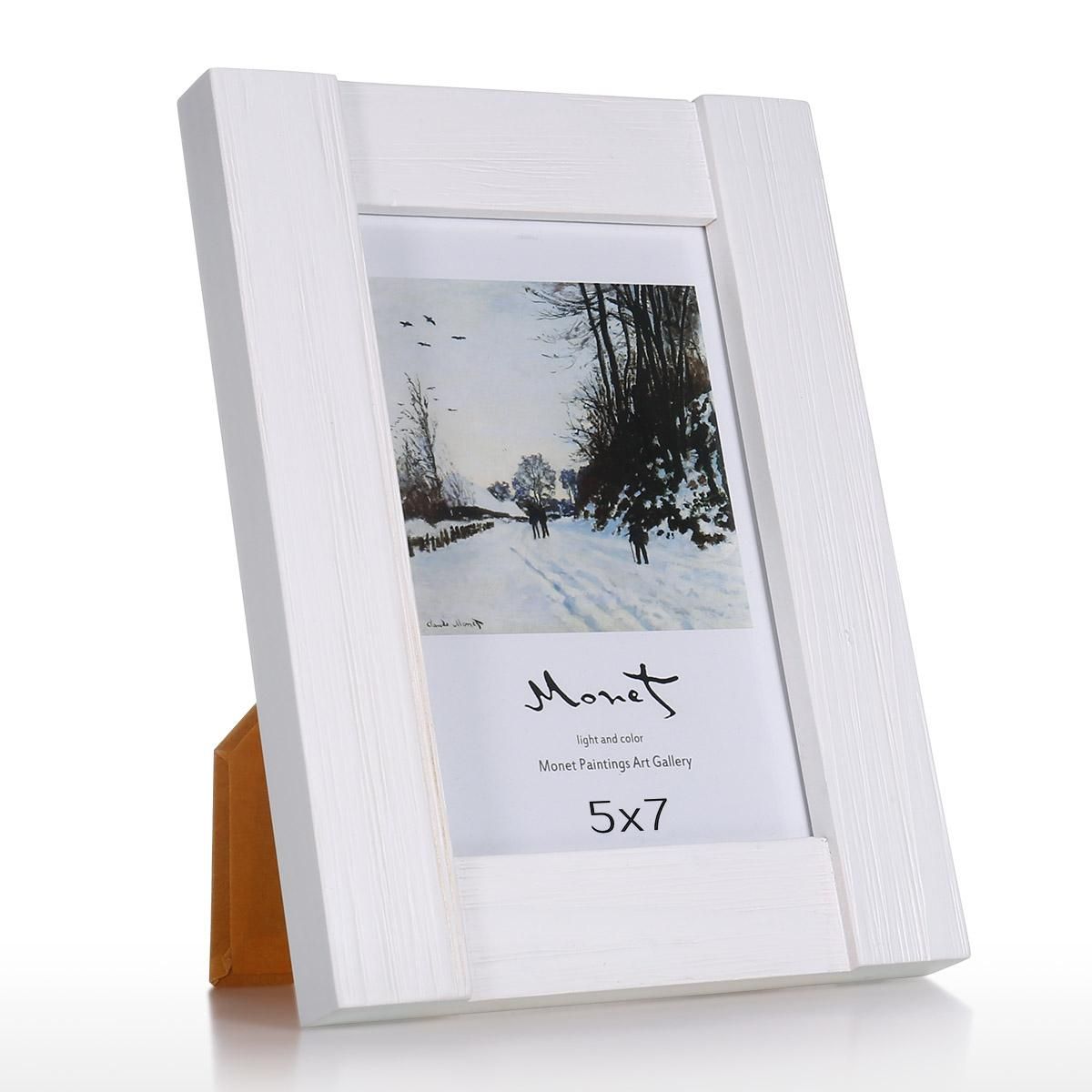 Wood Photo Framework Real Glass Display Picture Framework Table Top Desktop Display 5x7