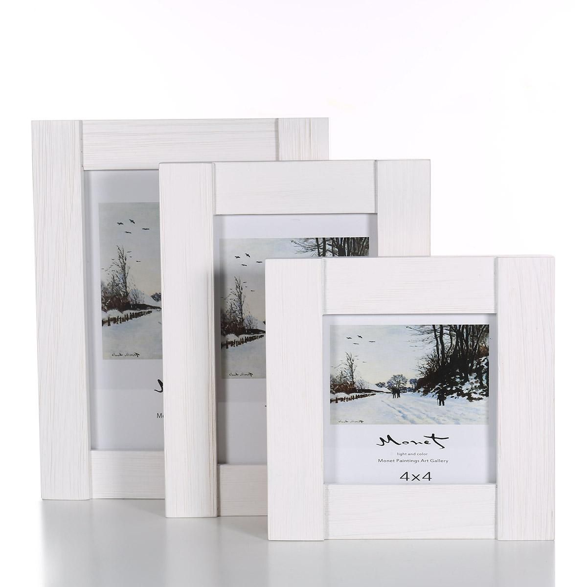 Wood Photo Framework Real Glass Display Picture Framework Table Top Desktop Display 5x7