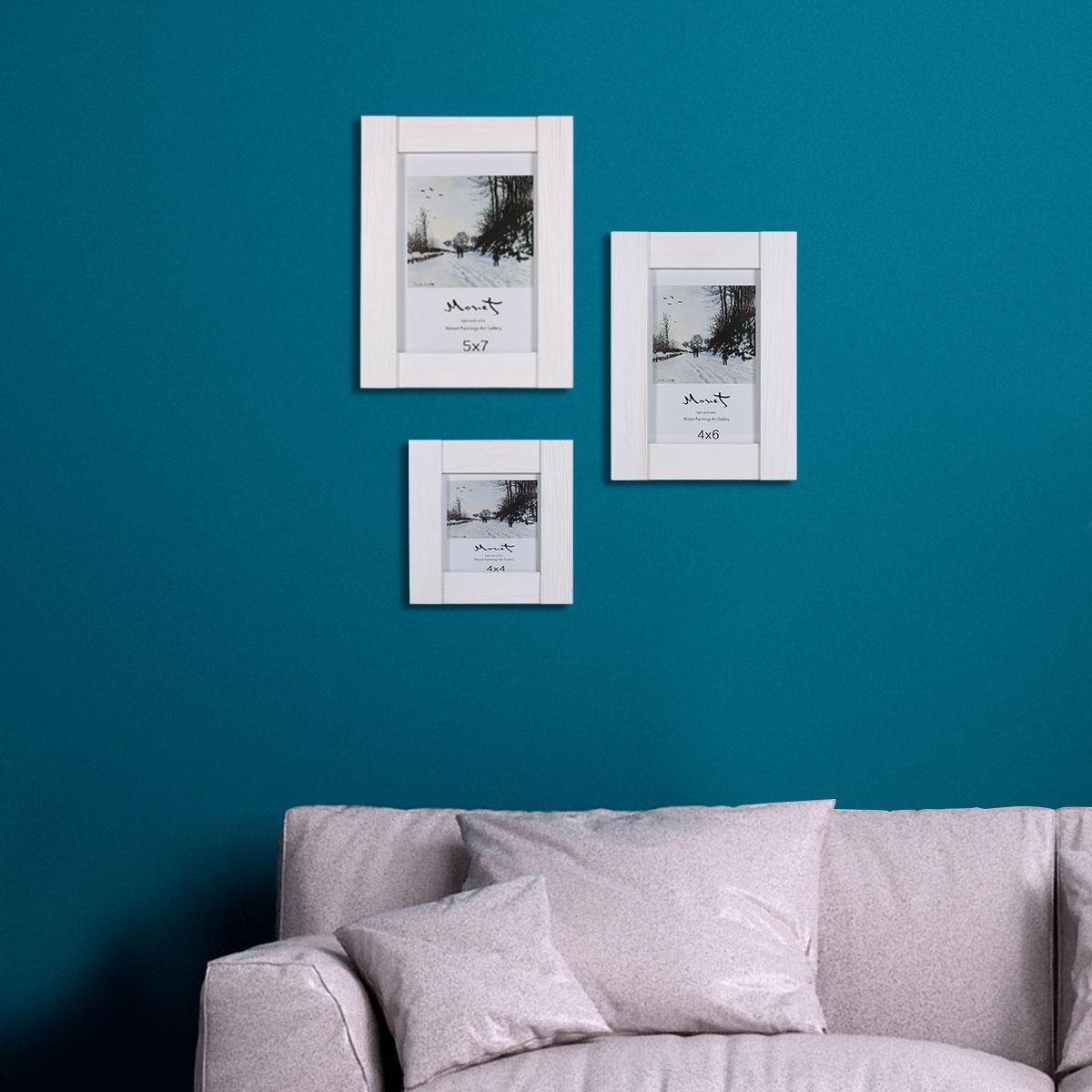 Wood Photo Framework Real Glass Display Picture Framework Table Top Desktop Display 5x7